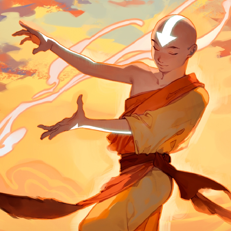 An image of cartoon character Aang from Avatar: the Last Airbender