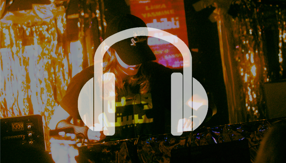 Habibti Nation DJ. An icon representing headphones is overlaid on the image to signify this is a piece of audio content.