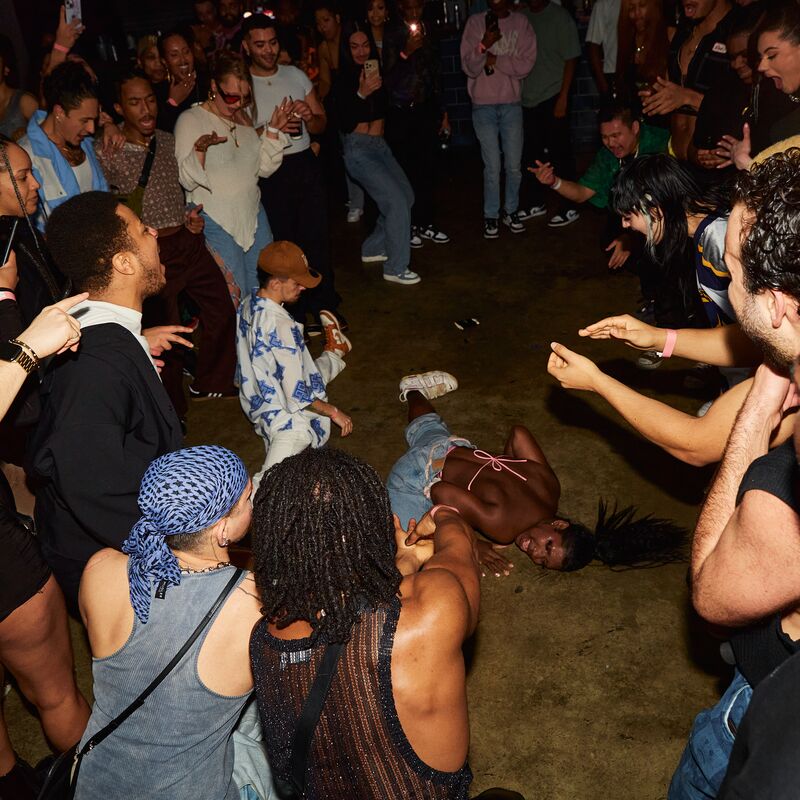 People dancing at Queer Bruk club night.