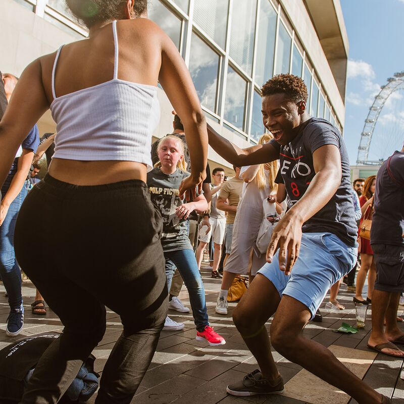 Dancing at the Royal Festival Hall RIverside Terrace