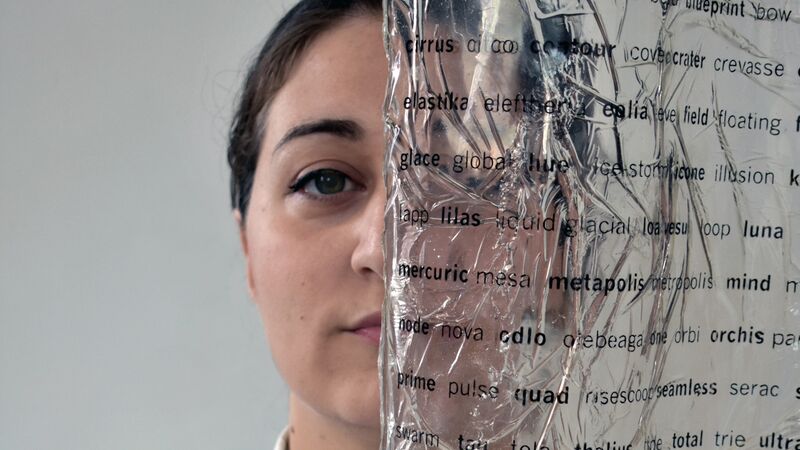 Explore poetry off the page in Astra Papachristodoulou’s debut solo exhibition, where poems exist as sculpture, objects and textiles.