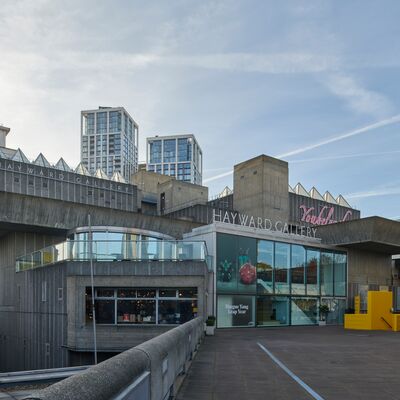 The outside of the Hayward Gallery building.