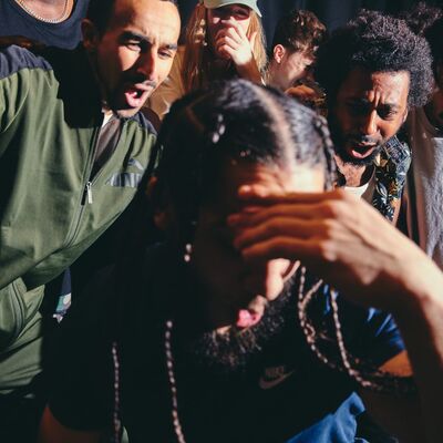 Dancers from Rain Crew battling