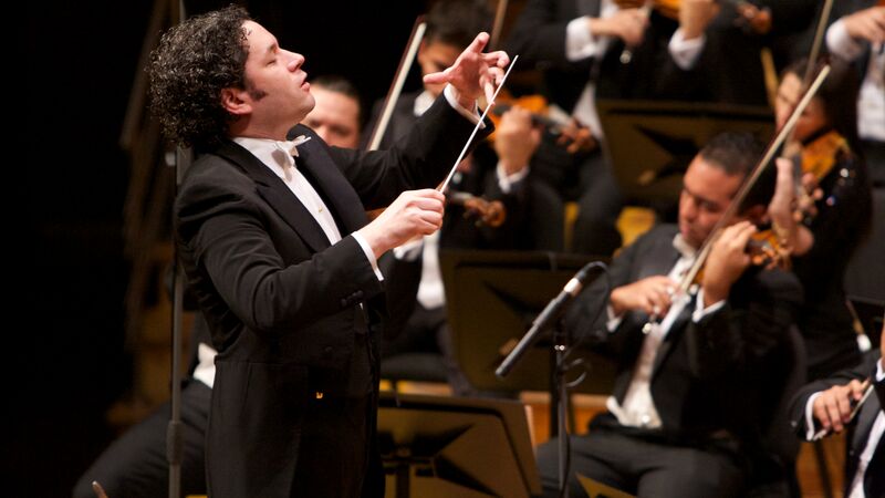 Gustavo Dudamel conducting