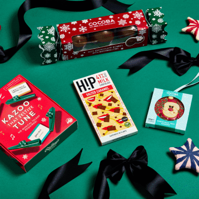 a gif of Christmas gifts