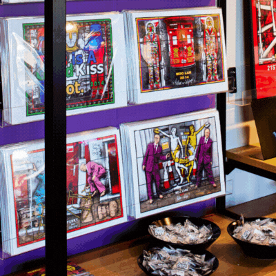 a gif of the Gilbert & George shop collection