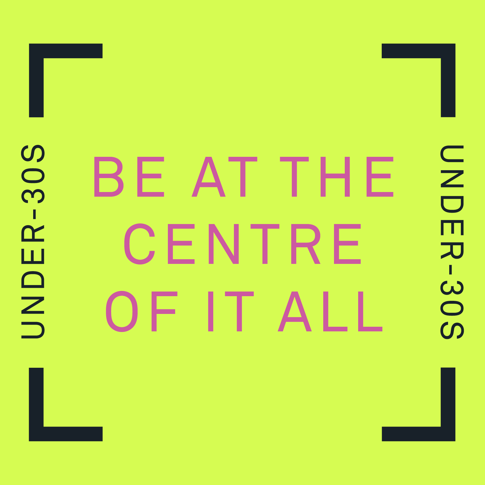 The Southbank Centre Under-30s logo, with text "be at the centre of it all"