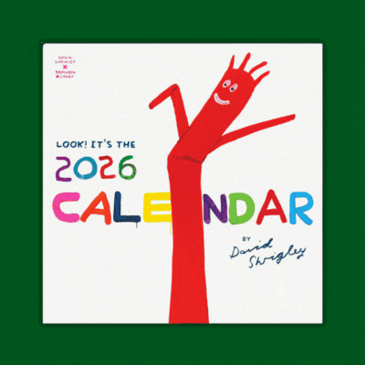 Gif of David Shrigley calendar