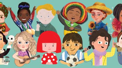 A collection of Little People Big Dreams illustrated characters in one picture