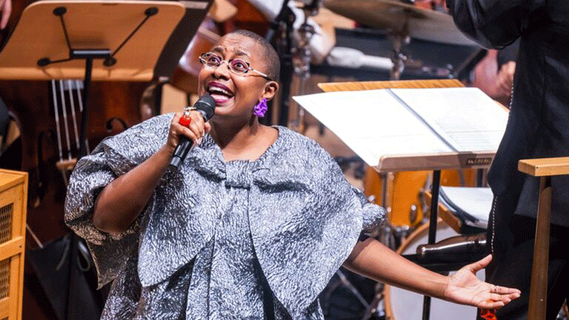 Gif of different artists performing as part of EFG London Jazz Festival