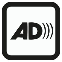 Audio Described access symbol.