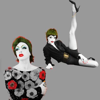 Composite image of two performers