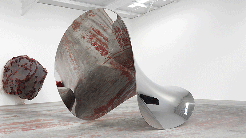 A gif of Anish Kapoor artworks