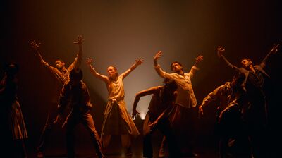 A group of dancers on a stage