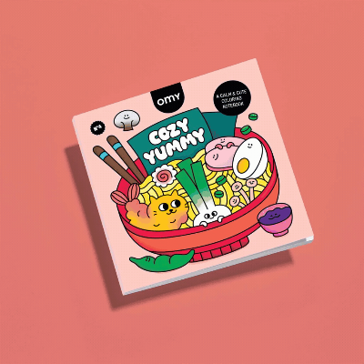 Gif of colourful stationary, colouring books and posters