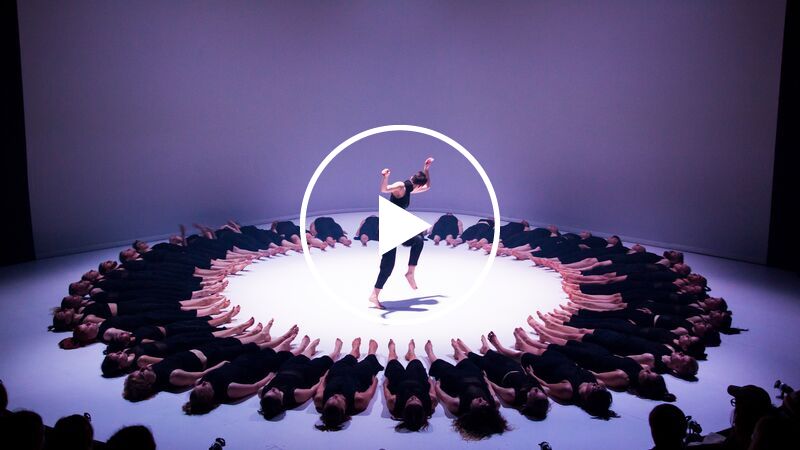 A group of dancers on a stage