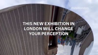 Reflection of the Hayward Gallery in metallic sculpture