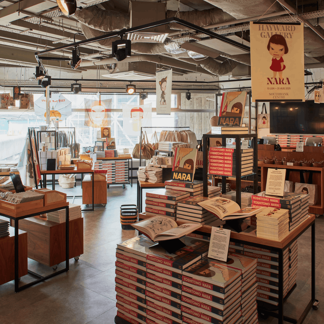 A photograph taken inside the Hayward Gallery shop