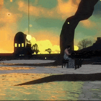 A gif of clips from the Playing with Fire experience.