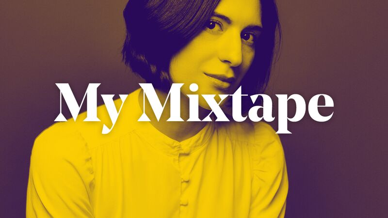 Mariam Batsashvili, a young woman with short dark hair, wears a white blouse. The words ‘My Mixtape’ are imposed over the image.