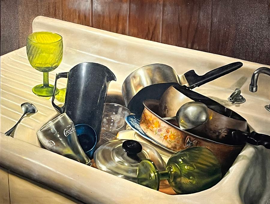 Untitled (Dishes in Sink), 1978 Michael Rogers (American, b. 1954) Oil On Canvas