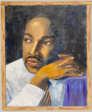 I Have a Dream (portrait of Martin Luther King, Jr.), 1986, by M.B. Mayfield