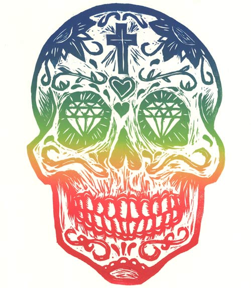 Sugar Skull print by Frank Estrada