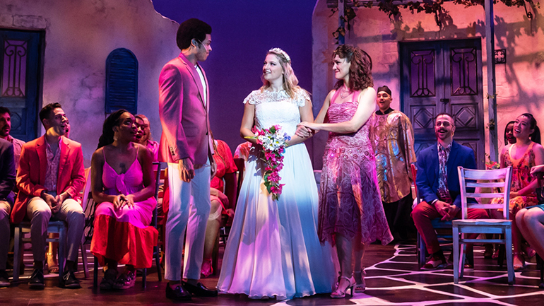 Wedding scene from Mamma Mia