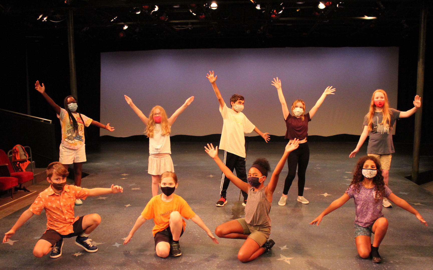 Campers from Stage Explorers July 2021