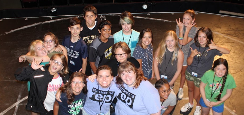 Group of young perforners
