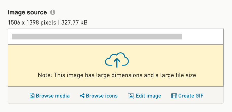 Image field with yellow background