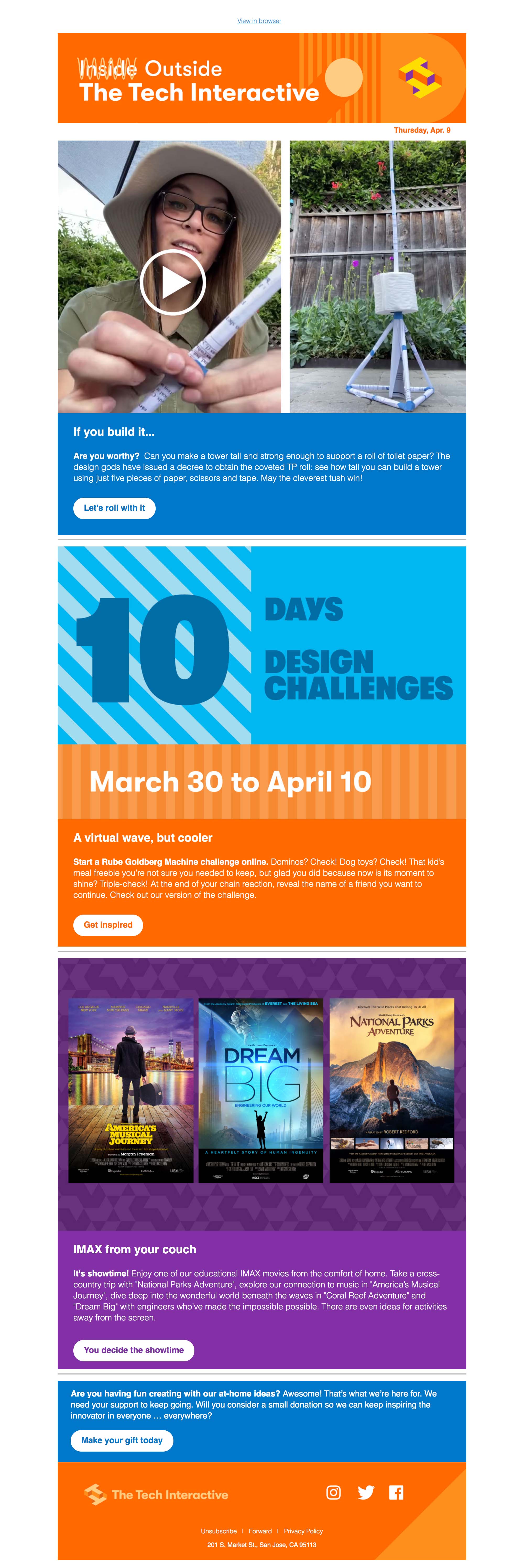 ICYMI: 10-day design challenge rolling full speed ahead - desktop view
