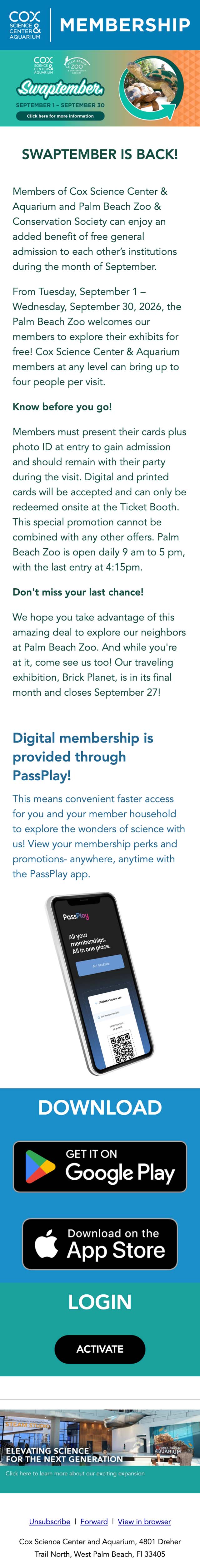 Swaptember is Back: Free Zoo Admission for CSCA Members! - mobile view