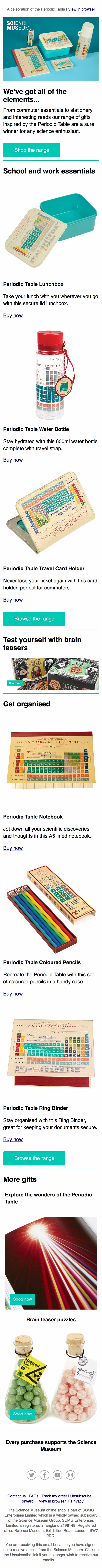 The Periodic Table is taking over - mobile view