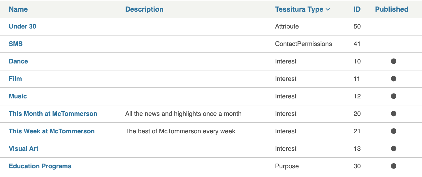 Set up Tessitura preferences – Help Center