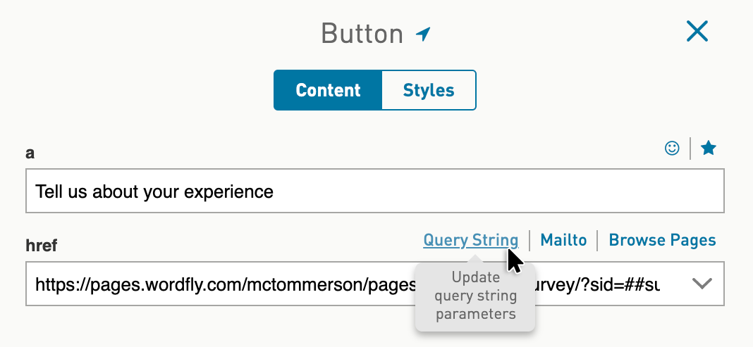 Passing Information via Query Strings