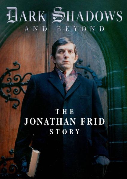 The cover of the Dark Shadows and Beyond: The Jonathan Frid Story DVD that features a photo of Jonathan Frid